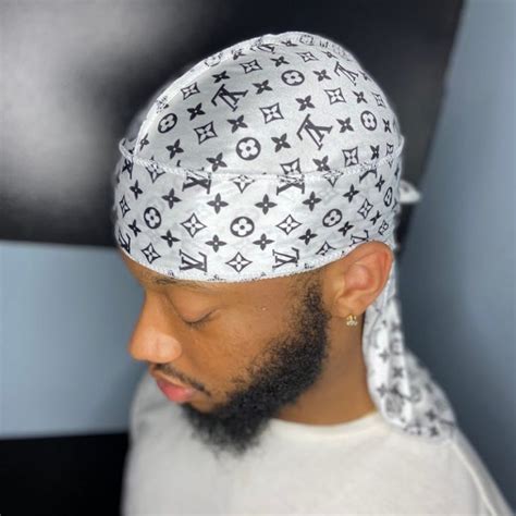 louis vuitton durag on head